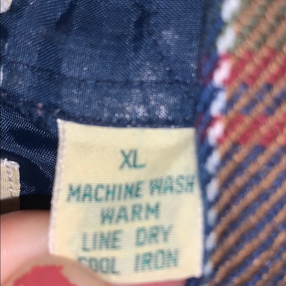 Vintage navy blue flannel - Picture 4 of 5